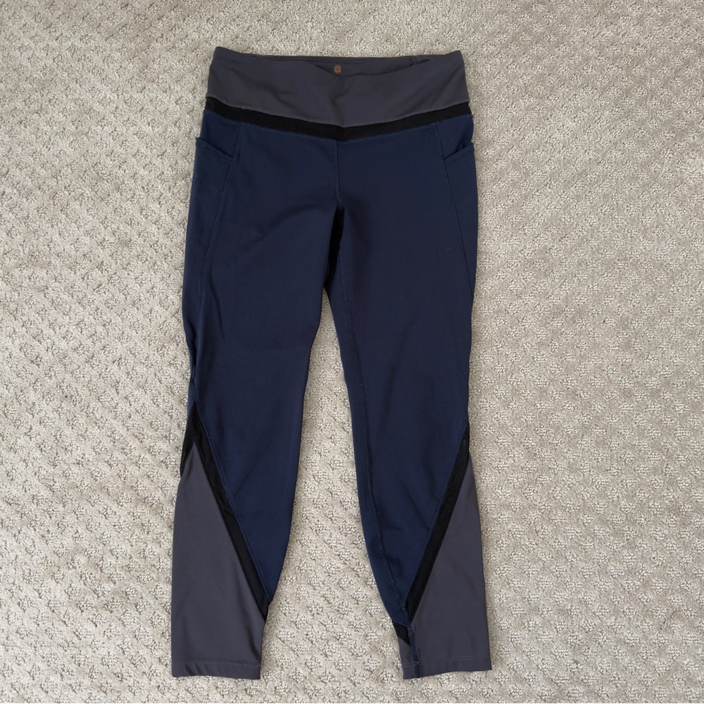 Tangerine Navy and Purple Leggings